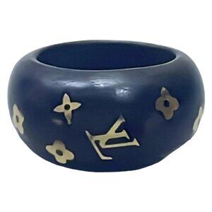 LOUIS VUITTON Bergsylvania Dark Brown Gold - Ring #8 186-082925